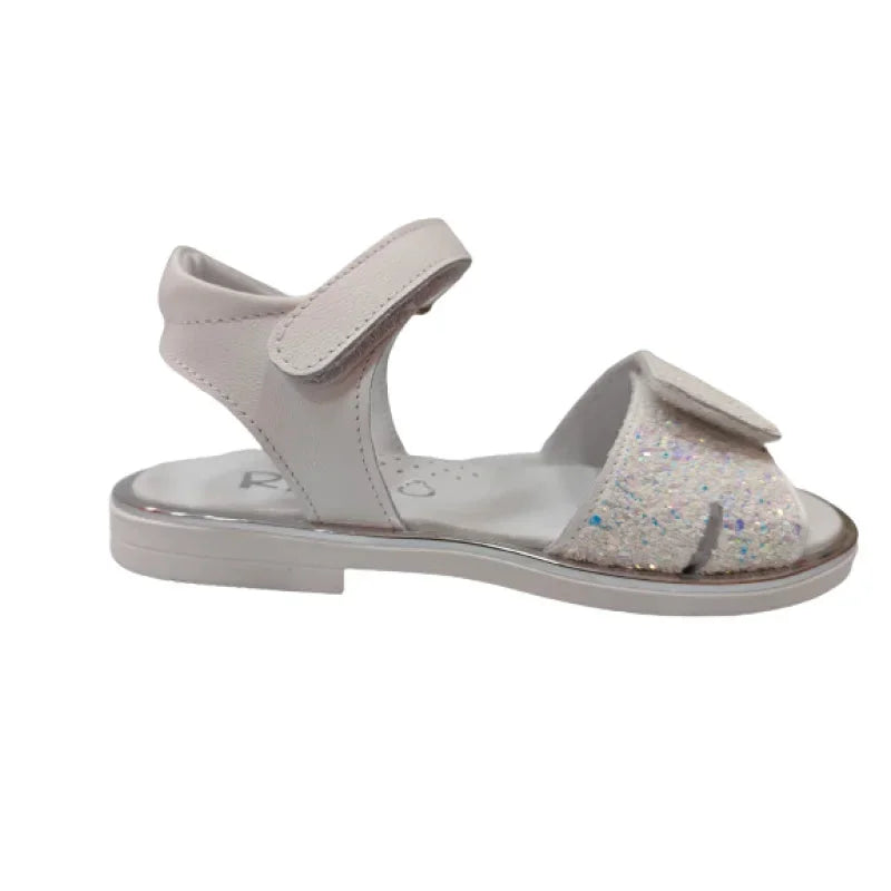 Ricco Ricco Παιδικά Δερμάτινα Πέδιλα Χειροποίητα Ανατομικά για Κορίτσια Λευκά Πέδιλο Κορίτσι / Sandals Girl IMG20230316124852-removebg-preview