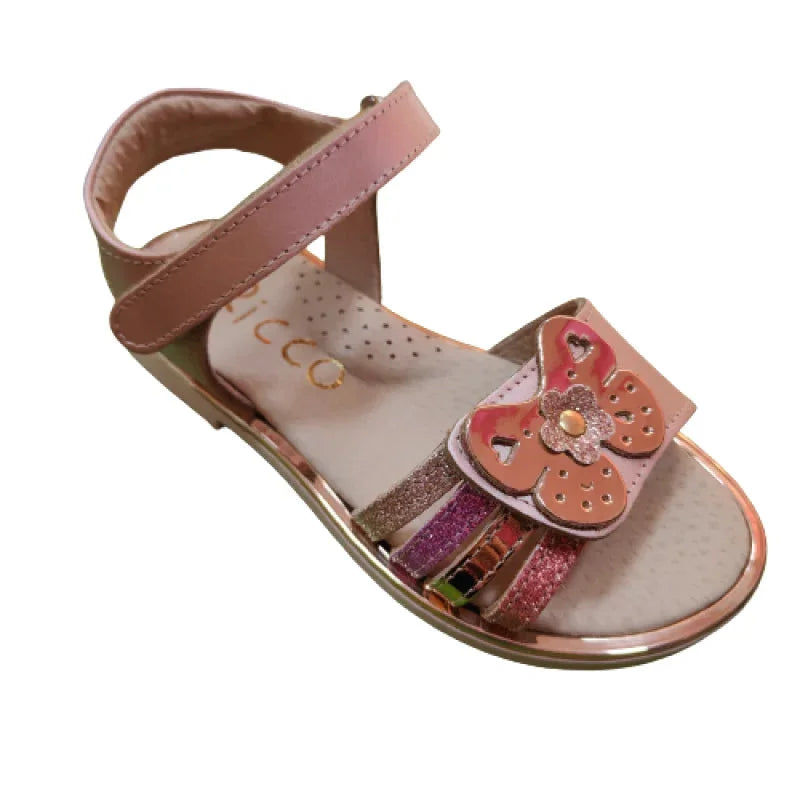 Ricco Παιδικά Ελληνικά Δερμάτινα Πέδιλα Χειροποίητα Ανατομικά για Κορίτσια Ricco Χαλκος Πέδιλο Κορίτσι / Sandals Girl IMG20230405104505-removebg-preview