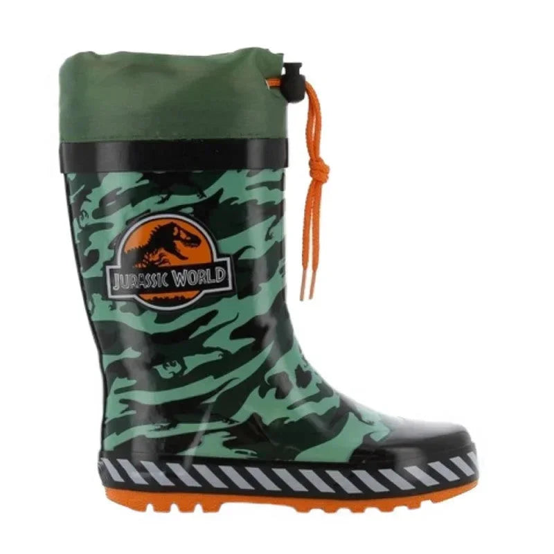 Leomil Jurassic παιδικές Γαλότσες με Δεινόσαυρους για αγόρια Χακί Γαλότσα Αγόρι /Rainboot Boys Jurassic-AW23-JW001169-Military-Poline-_-_-249