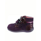 Kickers Kickers Δερμάτινα Παιδικά Μποτάκια με Σκρατς για Κορίτσια Μπορντω Μποτάκι Κορίτσι / Boots Girl Kickers-508683-10-14-Bordeaux-Poline-_-_-551