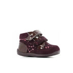 Kickers Kickers Δερμάτινα Παιδικά Μποτάκια με Σκρατς για Κορίτσια Μπορντω Μποτάκι Κορίτσι / Boots Girl Kickers-508683-10-14-Bordeaux-Poline-_-_-912