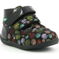 Kickers Kickers Bonkro Ανατομικά Δερμάτινα Παιδικά Μποτάκια με Σκρατς Πολύχρωμα Μποτάκι Κορίτσι / Boots Girl Kickers-738905-10-81-Black-Poline-_-_-64
