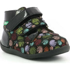 Kickers Kickers Bonkro Ανατομικά Δερμάτινα Παιδικά Μποτάκια με Σκρατς Πολύχρωμα Μποτάκι Κορίτσι / Boots Girl Kickers-738905-10-81-Black-Poline-_-_-64