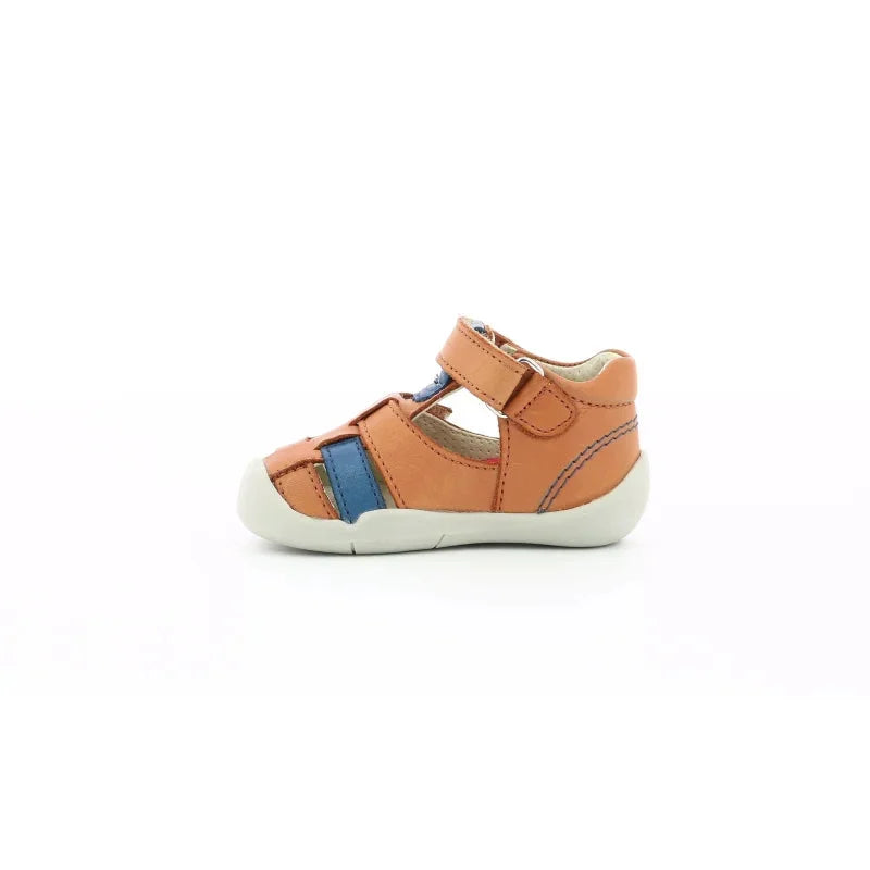 Kickers Kickers Παπουτσοπέδιλα Wasabou Ανατομικά Καφέ Πέδιλο Αγόρι / Sandals Boy Kickers-858390-10-116-Camel-Poline-_-_-450