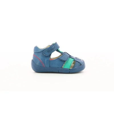 Kickers Kickers Παπουτσοπέδιλα Wasabou Ανατομικά Μπλε Πέδιλο Αγόρι / Sandals Boy Kickers-858390-10-51-Blue-Poline-_-_-506