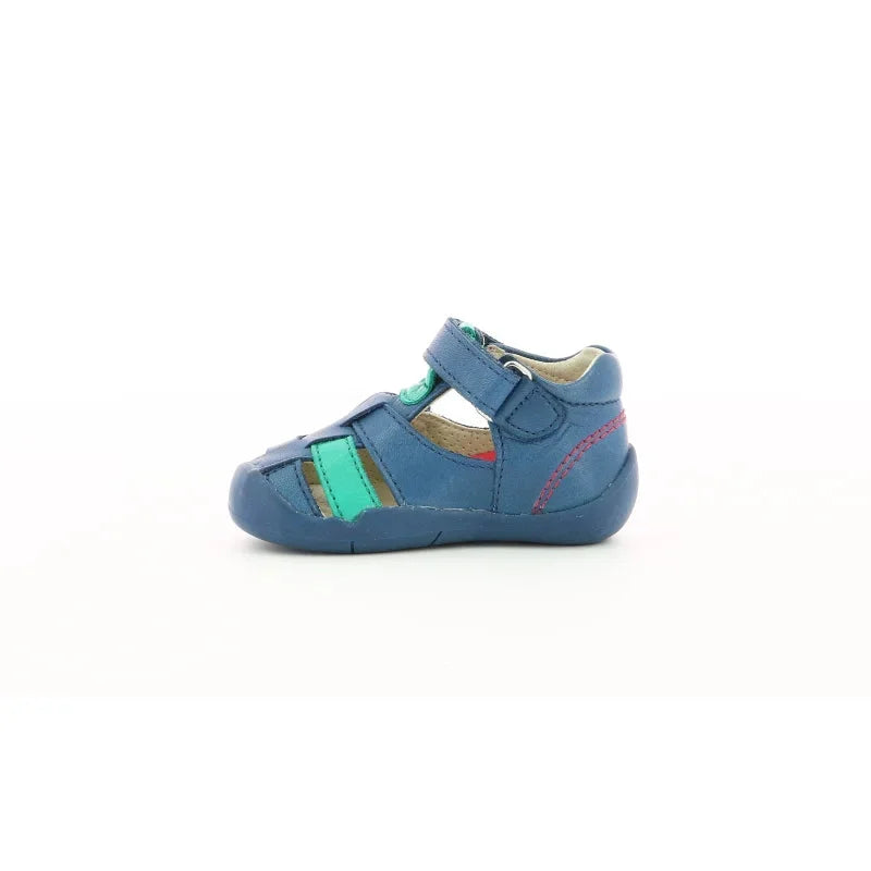 Kickers Kickers Παπουτσοπέδιλα Wasabou Ανατομικά Μπλε Πέδιλο Αγόρι / Sandals Boy Kickers-858390-10-51-Blue-Poline-_-_-614