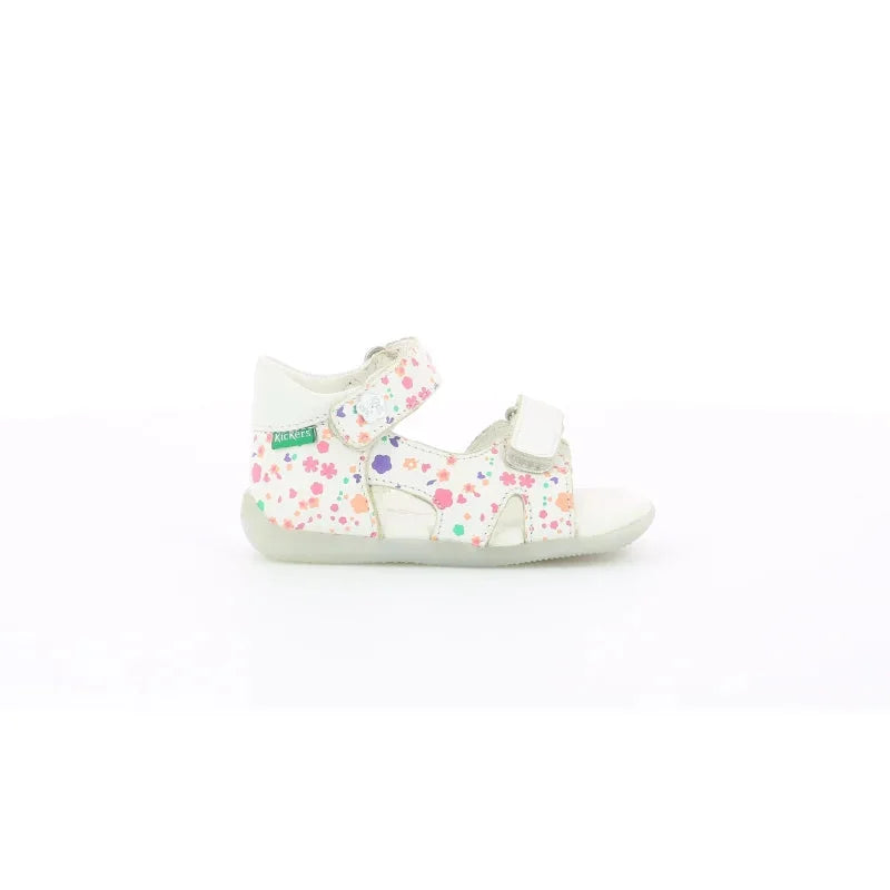 Kickers Kickers Παιδικά Πέδιλα Binsia 2 Ανατομικά Λευκά Πέδιλο Κορίτσι / Sandals Girl Kickers-860591-10-33-White-Poline-_-_-553