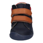 Kickers Kickers Ανατομικά Δερμάτινα Παιδικά Μποτάκια με Σκρατς Navy Μπλε Μποτάκι Αγόρι / Boots Boys Kickers-AW22-878470-10-101-Marine-Camel-Poline-_-_-212