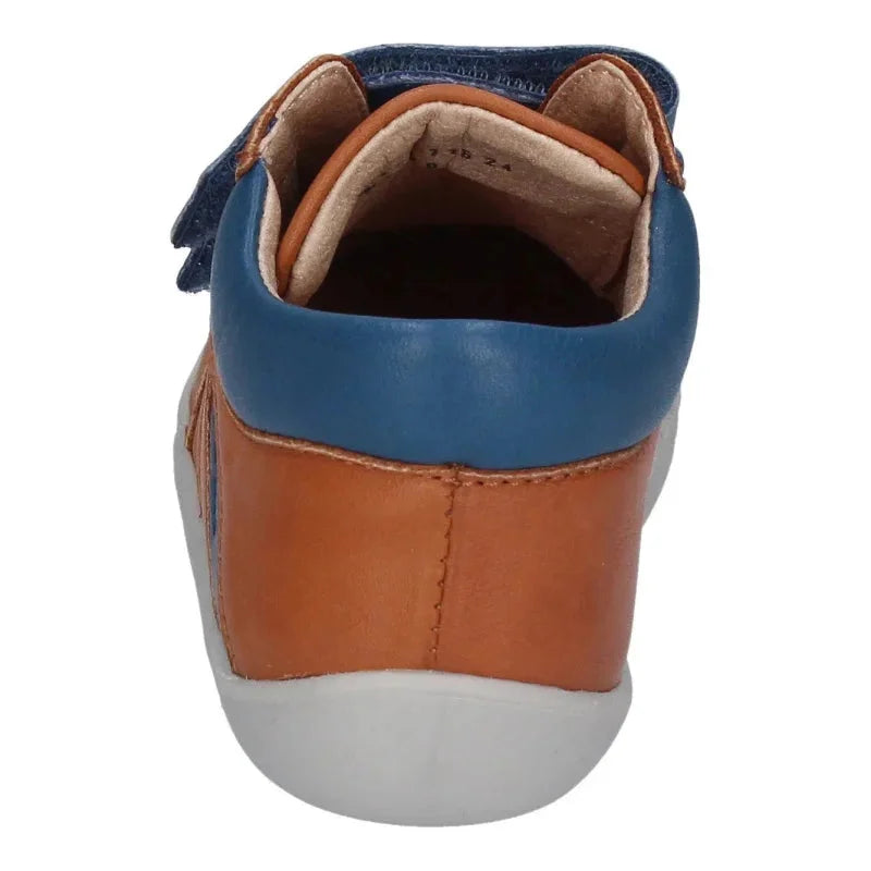 Kickers Kickers Wambak Δερμάτινα Παιδικά Μποτάκια με Σκρατς Ταμπά Μποτάκι Αγόρι / Boots Boys Kickers-AW22-878471-10-116-Camel-Blue-Poline-_-_-304