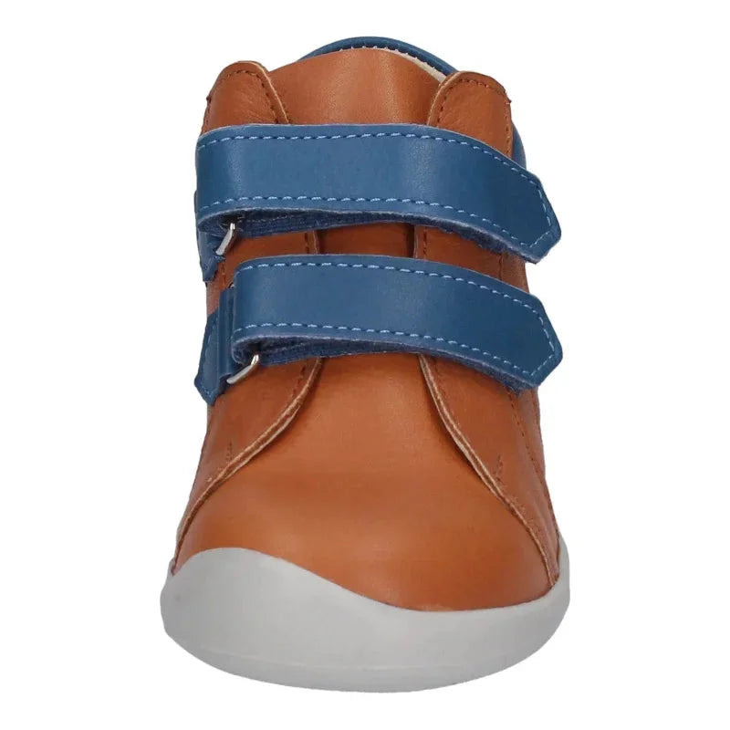 Kickers Kickers Wambak Δερμάτινα Παιδικά Μποτάκια με Σκρατς Ταμπά Μποτάκι Αγόρι / Boots Boys Kickers-AW22-878471-10-116-Camel-Blue-Poline-_-_-933