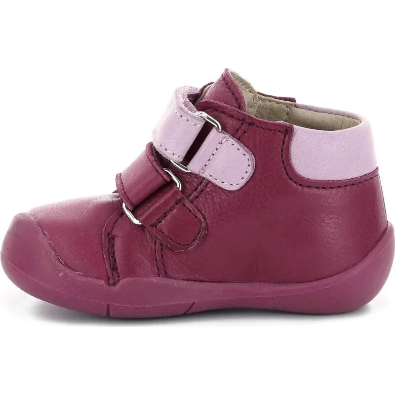 Kickers Kickers Wakalla Ανατομικά Δερμάτινα Παιδικά Μποτάκια με Σκρατς Φούξια Μποτάκι Κορίτσι / Boots Girl Kickers-AW22-878480-10-131-Rose-Bicolor-Poline-_-_-769