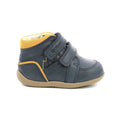 Kickers Kickers Bikro Mountain Ανατομικά Δερμάτινα Παιδικά Μποτάκια με Σκρατς Navy Μπλε Μποτάκι Αγόρι / Boots Boys Kickers-AW22-878630-10-10-Marine-Camel-Poline-_-_-373