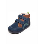 Kickers Kickers Kinoe Ανατομικά Δερμάτινα Παιδικά Μποτάκια με Σκρατς Navy Μπλε Μποτάκι Αγόρι / Boots Boys Kickers-AW23-878660-10-101-Marine-Marron-Poline-_-_-929