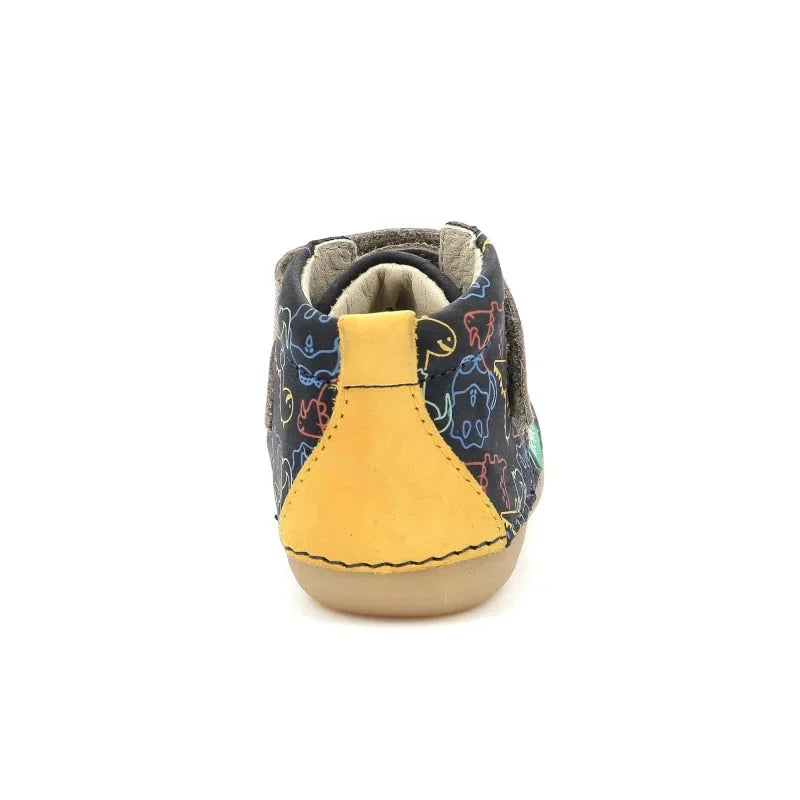 Kickers Kickers Ανατομικά Δερμάτινα Παιδικά Μποτάκια με Σκρατς Μπλε Μποτάκι Αγόρι / Boots Boys Kickers-AW23-879028-10-103-Marine-Poline-_-_-526