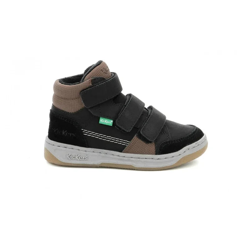 Kickers Kickers Παιδικά Sneakers High με Σκρατς για Αγόρι Μαύρα Μποτάκι Αγόρι / Boots Boys Kickers-AW23-910900-30-83-Black-Poline-_-_-498