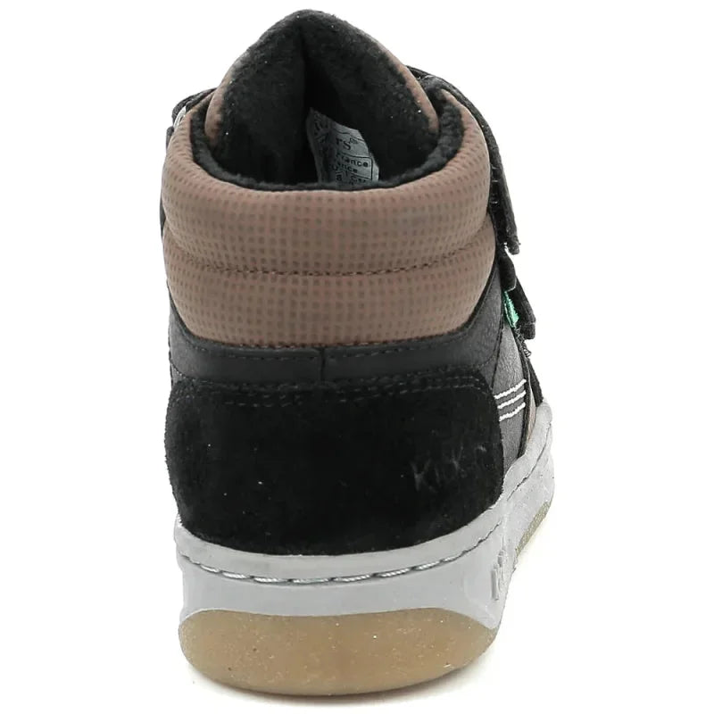 Kickers Kickers Παιδικά Sneakers High με Σκρατς για Αγόρι Μαύρα Μποτάκι Αγόρι / Boots Boys Kickers-AW23-910900-30-83-Black-Poline-_-_-693