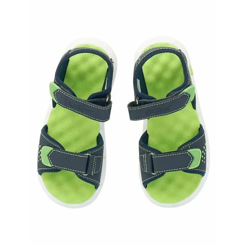 Kickers Kickers Παιδικά Ανατομικά Αδιάβροχα Πέδιλα για Αγόρια Χακι Πέδιλο Αγόρι / Sandals Boy Kickers-SS22-858670-30-51-Blue-Poline-_-_-724