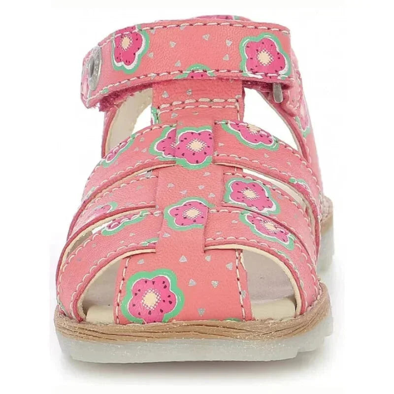 Kickers Kickers Παιδικά Δερμάτινα Παπουτσοπέδιλα Ανατομικά για Κορίτσια Ροζ Πέδιλο Κορίτσι / Sandals Girl Kickers-SS22-895194-10-133-Pink-Poline-_-_-277
