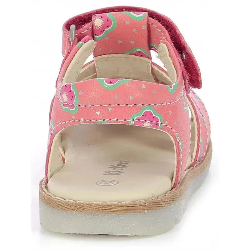 Kickers Kickers Παιδικά Δερμάτινα Παπουτσοπέδιλα Ανατομικά για Κορίτσια Ροζ Πέδιλο Κορίτσι / Sandals Girl Kickers-SS22-895194-10-133-Pink-Poline-_-_-687