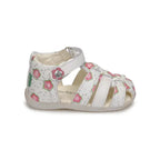 Kickers Kickers Παιδικά Δερμάτινα Παπουτσοπέδιλα Ανατομικά για Κορίτσια Λευκό Πέδιλο Κορίτσι / Sandals Girl Kickers-SS22-895391-10-32-White-Poline-_-_-899