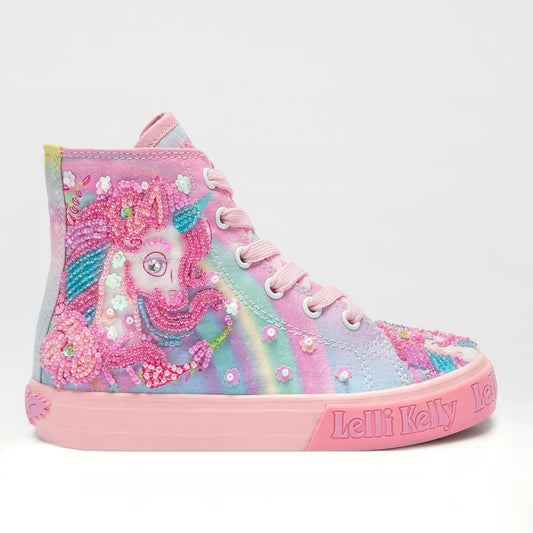 Lelli Kelly Children's High Anatomical Sneakers for Girls Pink