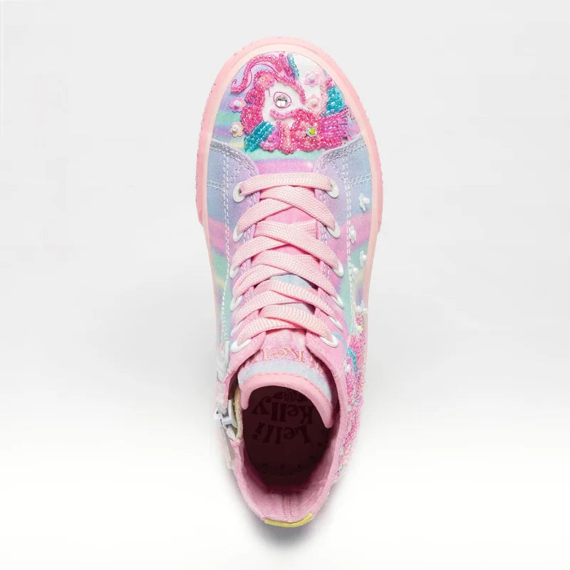 Lelli Kelly Children's High Anatomical Sneakers for Girls Pink