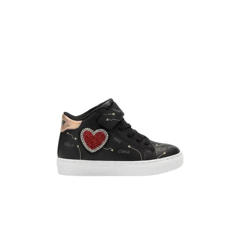 Lelli Kelly Lelli Kelly Παιδικά Sneakers High για Κορίτσια Μαύρα Μποτάκι Κορίτσι / Boots Girl Lelli-Kelly-AW23-LKAA2255-Black-Poline-_-_-737