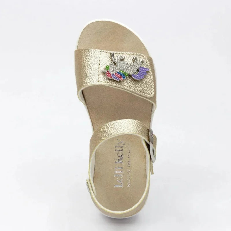 Lelli Kelly Lelli Kelly Παιδικά Ανατομικά Πέδιλα για Κορίτσια Χρυσά Πέδιλο Κορίτσι / Sandals Girl Lelli-Kelly-LK1500-HG01-Gold-Poline-_-_-219