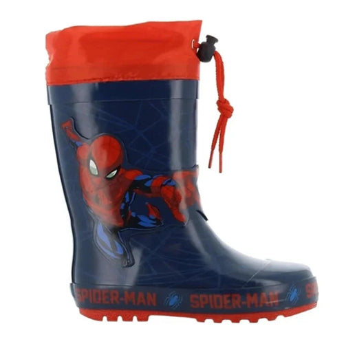 Leomil Spiderman Παιδικές Γαλότσες για Αγόρια Μπλε Γαλότσα Αγόρι /Rainboot Boys Marvel-AW22-Spiderman-SP010039-Navy-Red-Poline-_-_-984