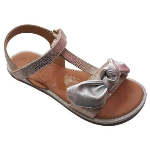 Mod8 Kids Leather Sandals for Girls Silver