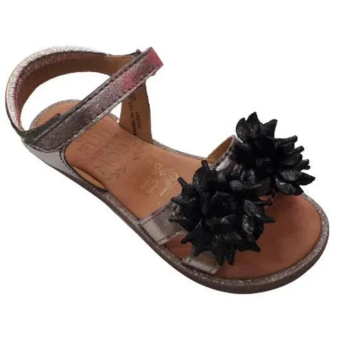 Mod8 Kids Leather Sandals for Girls Gray