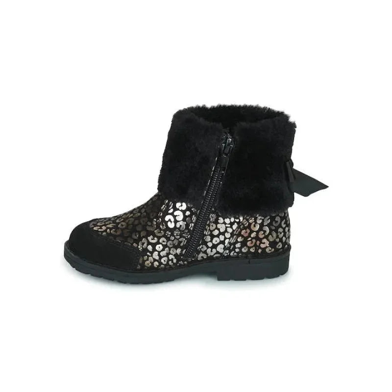 Mod8 Mod8 παιδικές μπότες με εσωτερική γούνα για κορίτσια Μαύρο Μποτάκι Κορίτσι / Boots Girl Mod8-AW23-737556-10-81-Black-Poline-_-_-375