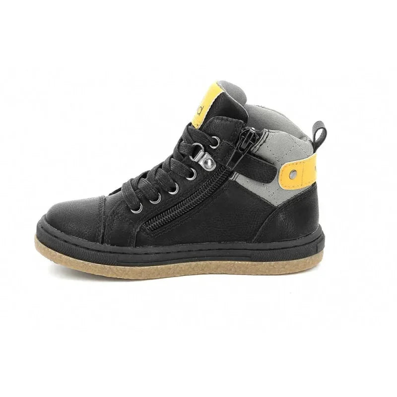 Mod8 Mod8 Παιδικά Ανατομικά Μποτάκια με Κορδόνι και Φερμουάρ Μαύρο Μποτάκι Αγόρι / Boots Boys Mod8-AW23-916390-30-8-Black-Poline-_-_-882