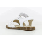 Pablosky Pablosky Παιδικά Ανατομικά Δερμάτινα Πέδιλα για Κορίτσια Λευκά Πέδιλο Κορίτσι / Sandals Girl Pablosky-095408-White-Poline-_-_-733