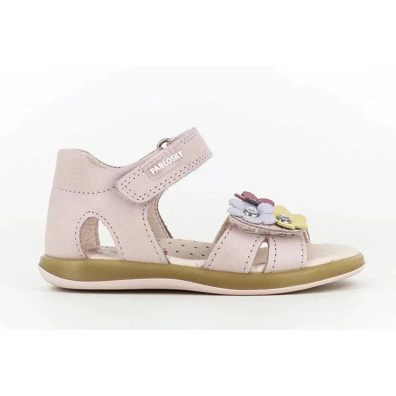 Pablosky Παιδικά Ανατομικά Δερμάτινα Πέδιλα Pablosky για Κορίτσια Λιλά Πέδιλο Κορίτσι / Sandals Girl Pablosky-096372-Lila-Poline-_-_-610