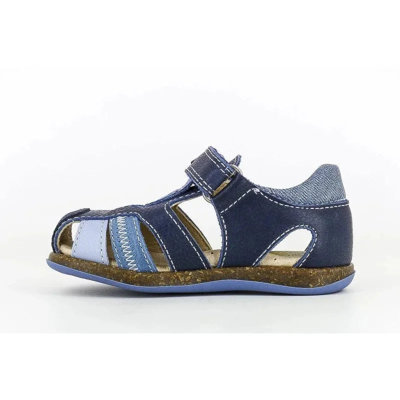 Pablosky Pablosky Παιδικά Δερμάτινα Ανατομικά Παπουτσοπέδιλα για αγόρια Μπλε navy Πέδιλο Αγόρι / Sandals Boy Pablosky-099325-Navy-Poline-_-_-841