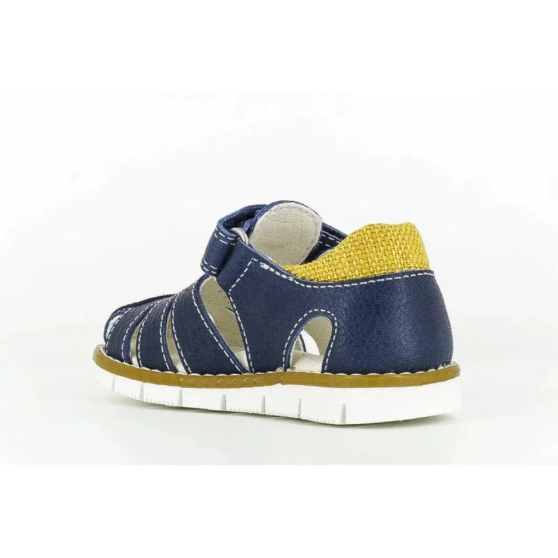 Pablosky Pablosky Παιδικά Ανατομικά Δερμάτινα Παπουτσοπέδιλα για Αγόρια Μπλε Πέδιλο Αγόρι / Sandals Boy Pablosky-099725-Navy-Poline-_-_-793