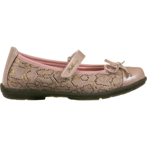 Pablosky Children's Anatomical Leather Ballerina for Girls Pink