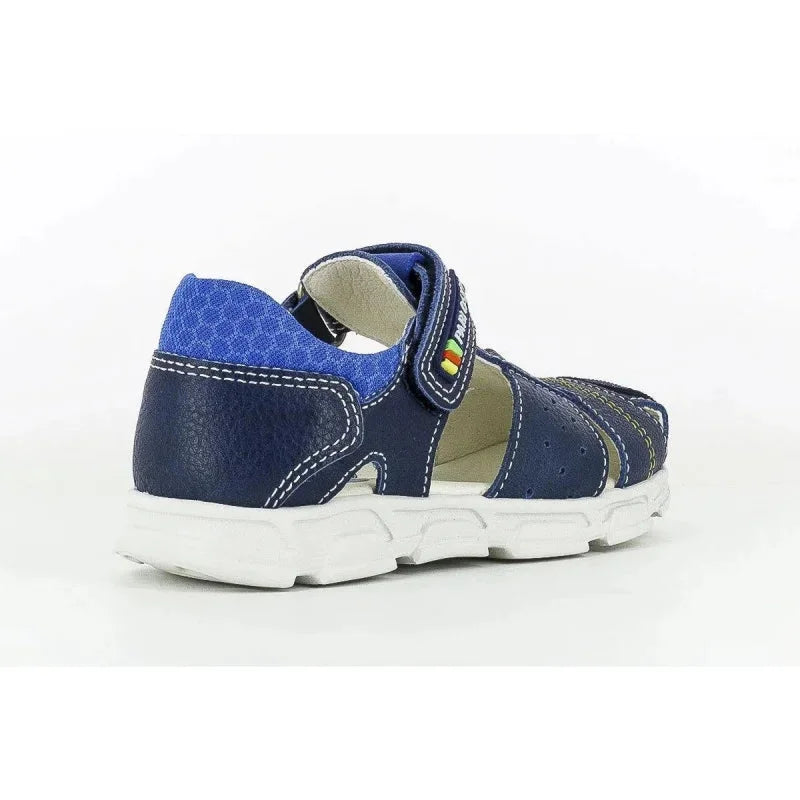 Pablosky Pablosky Παιδικά Ανατομικά Δερμάτινα Παπουτσοπέδιλα για Αγόρια Μπλε Navy Πέδιλο Αγόρι / Sandals Boy Pablosky-501025-Navy-Poline-_-_-977