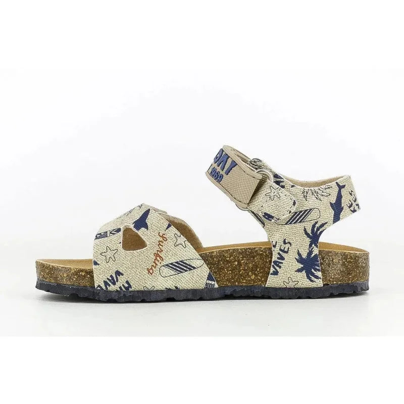 Pablosky Pablosky Παιδικά Δερμάτινα Ανατομικά Πέδιλα για Κορίτσια Μπεζ Πέδιλο Αγόρι / Sandals Boy Pablosky-501330-Beige-Poline-_-_-415