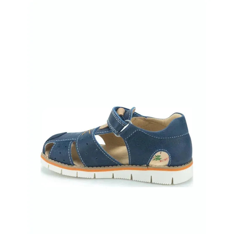 Pablosky Pablosky Παιδικά Ανατομικά Δερμάτινα Παπουτσοπέδιλα για Αγόρια Μπλε Navy Πέδιλο Αγόρι / Sandals Boy Pablosky-Atlantic-596025-Navy-Poline-_-_-461