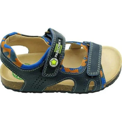 Pablosky Pablosky παιδικά ανατομικά δερμάτινα πέδιλα για αγόρια Μπλε Navy Πέδιλο Αγόρι / Sandals Boy Pablosky-Atlantic-597125-Navy-Blue-Poline-_-_-626
