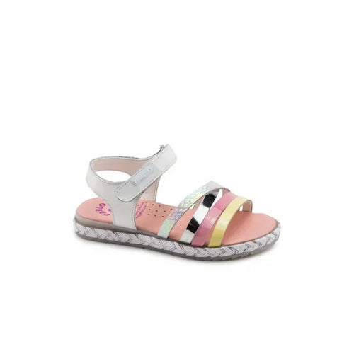 Pablosky Children's Anatomical Leather Sandals for Girls White
