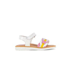 Pablosky Pablosky Παιδικά Δερμάτινα Ανατομικά Πέδιλα για Κορίτσια Λευκό Πέδιλο Κορίτσι / Sandals Girl Pablosky-SS22-408609-White-Poline-_-_-192