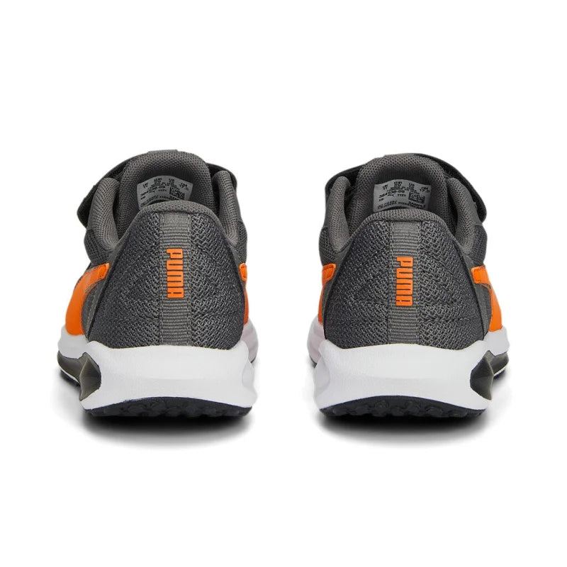 Puma Puma Αθλητικά Παιδικά Παπούτσια Running Twitch Grey / Orange Αθλητικά Αγόρι /Sportshoes Boys Puma-SS23-384538-Dark-Grey-Poline-_-_-988