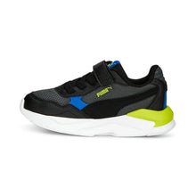 Chaussures de volley-ball Puma X-Ray Speed ​​​​Lite pour enfants avec scratch gris
