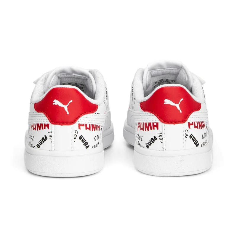 Puma Puma Παιδικά Sneakers με Σκρατς Λευκά Αθλητικά Αγόρι /Sportshoes Boys Puma-SS23-389759-White-Poline-_-_-855