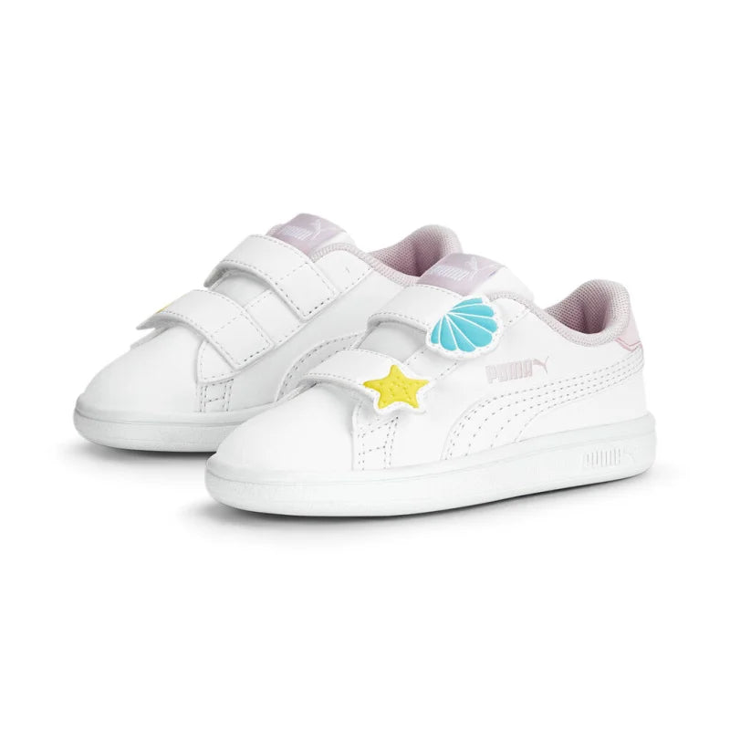 Puma Puma Παιδικά Sneakers με Σκρατς για Κορίτσι Λευκά Αθλητικά Κορίτσι /Sportshoes Girl Puma-SS23-391899-White-Poline-_-_-439