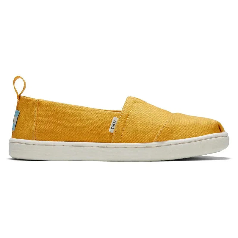 Toms Toms Παιδικές Εσπαντρίγιες Slip-On Κίτρινες Alpargata Εσπαντρίγιες Κορίτσι / Espadrilles Girl Toms-10016423-Yellow-Poline-_-_-455