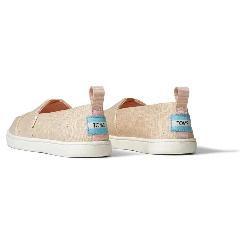 Toms Toms Παιδικές Εσπαντρίγιες Slip-On Ροζ Alpargata Metallic Youth Εσπαντρίγιες Κορίτσι / Espadrilles Girl Toms-10016443-Pink-Peony-Poline-_-_-421